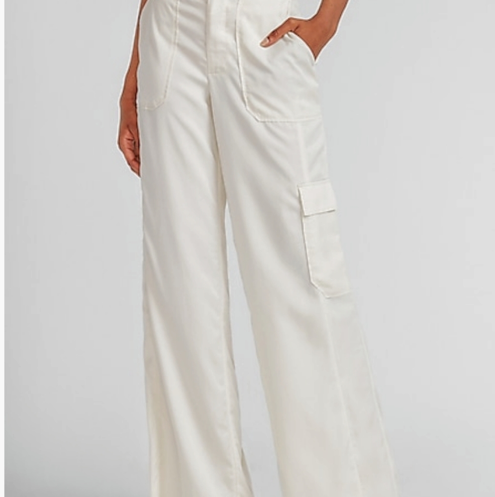 Express high waisted cargo pants